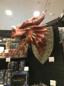 A red dragon's head